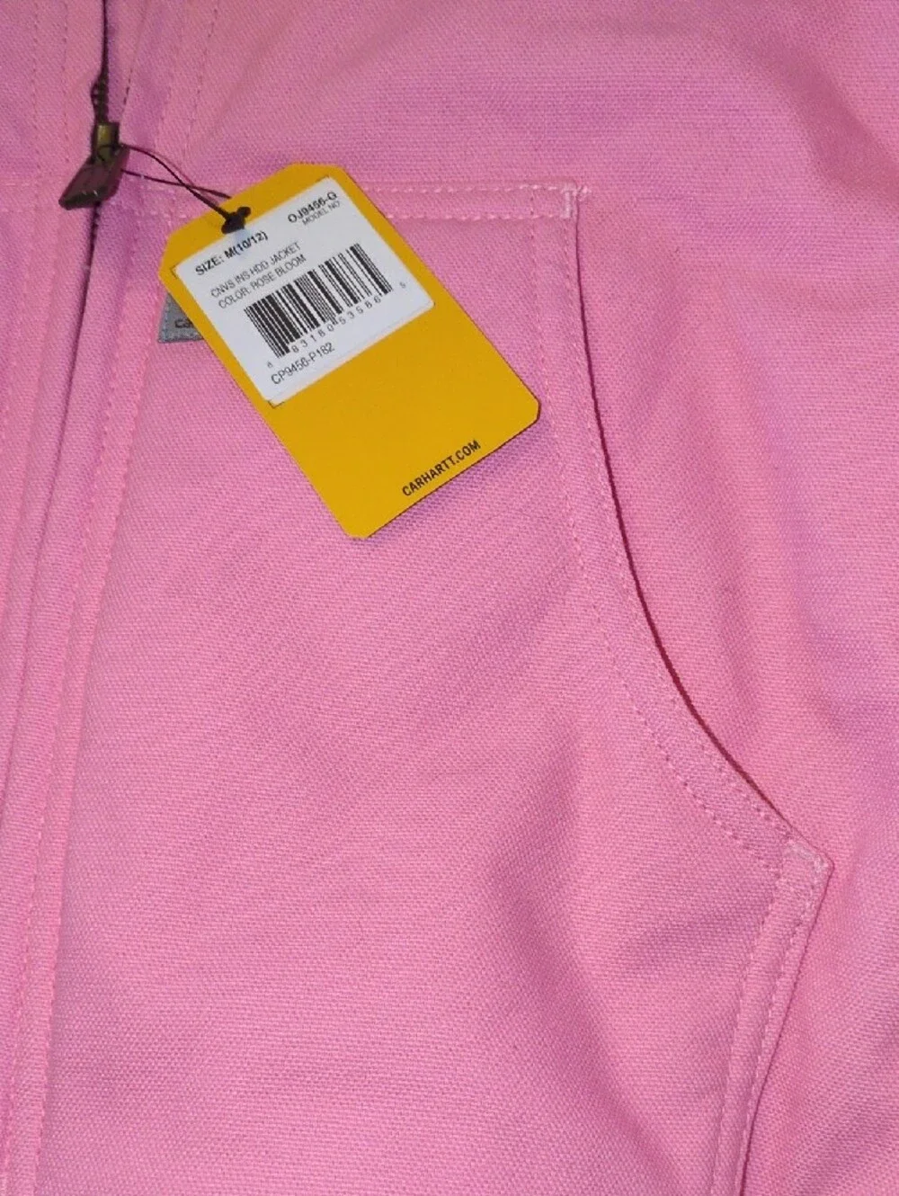 Carhartt Pink Hooded Sherpa-Lined Jacket